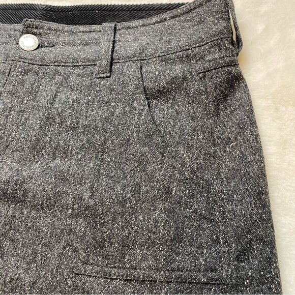 Woolrich Wool Blend Tweed Woodlyn A-Line Skirt Color Onyx Size 12 - Picture 8 of 13